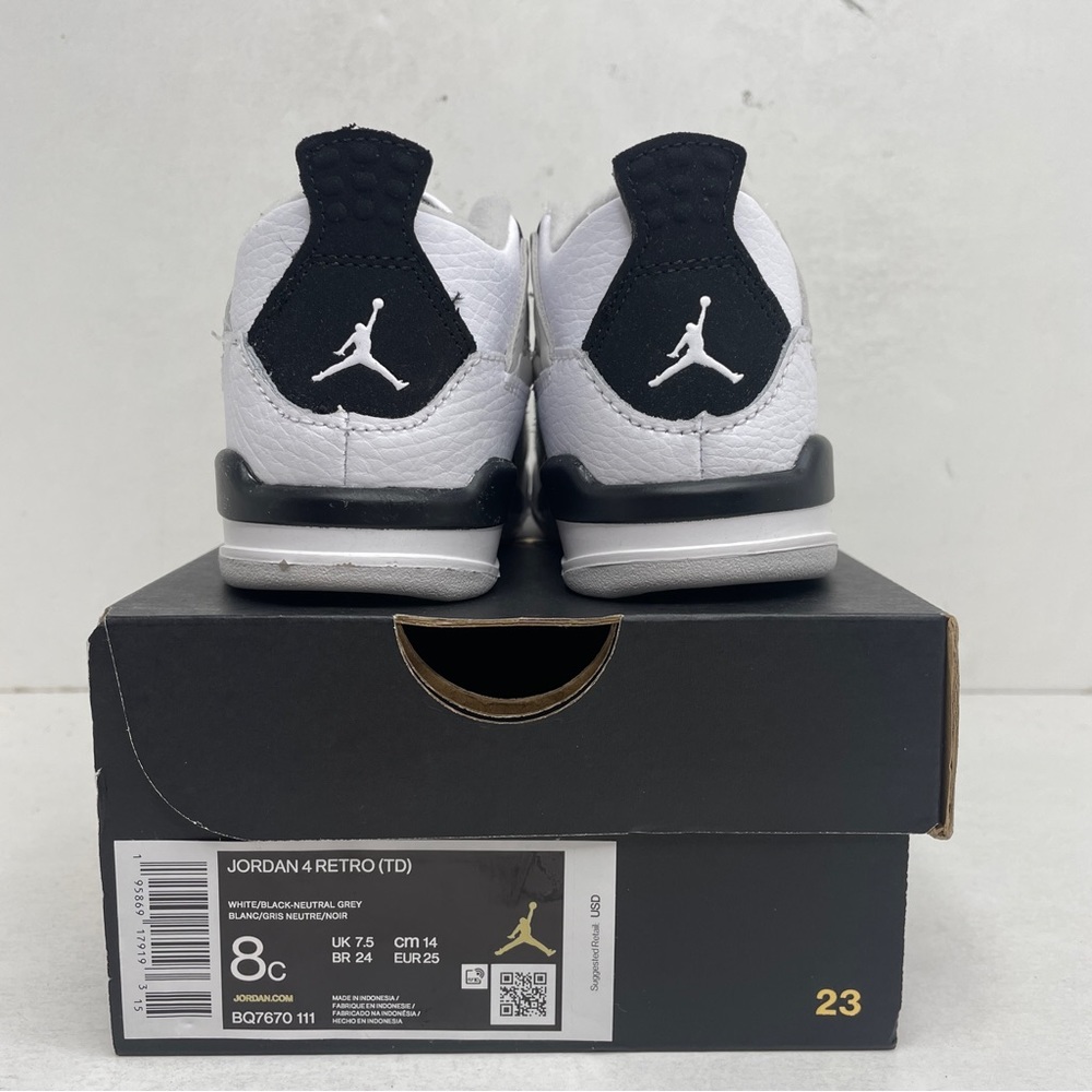 Nike Air Jordan 4 Retro TD “Military Black” 2023 - Picture 4 of 4